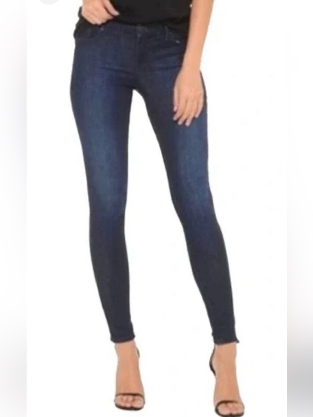 Mott & Bow High Rise Skinny Jeans Size 25 x 28 Dark Wash Stretch Denim